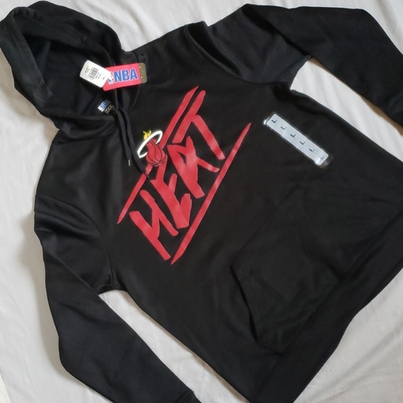 NWT NBA TX3 Warm Miami Heat Hooded Sweatshirt - Picture 2 of 4